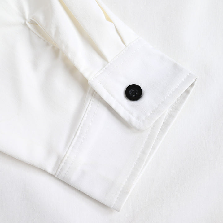 【BLACK CLAW】オーバーサイズ比翼カラーシャツ white image