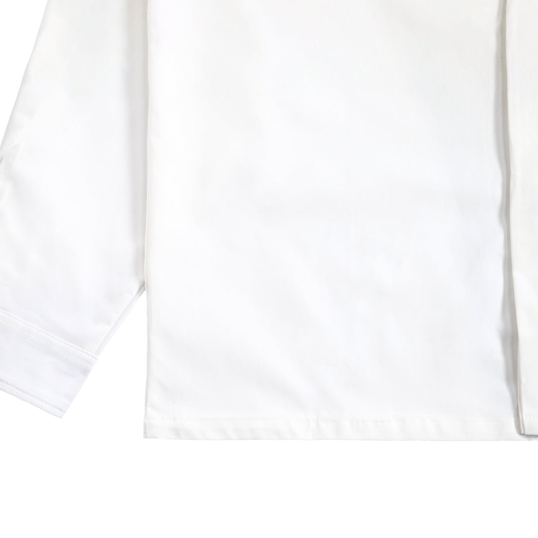 【BLACK CLAW】オーバーサイズ比翼カラーシャツ white image