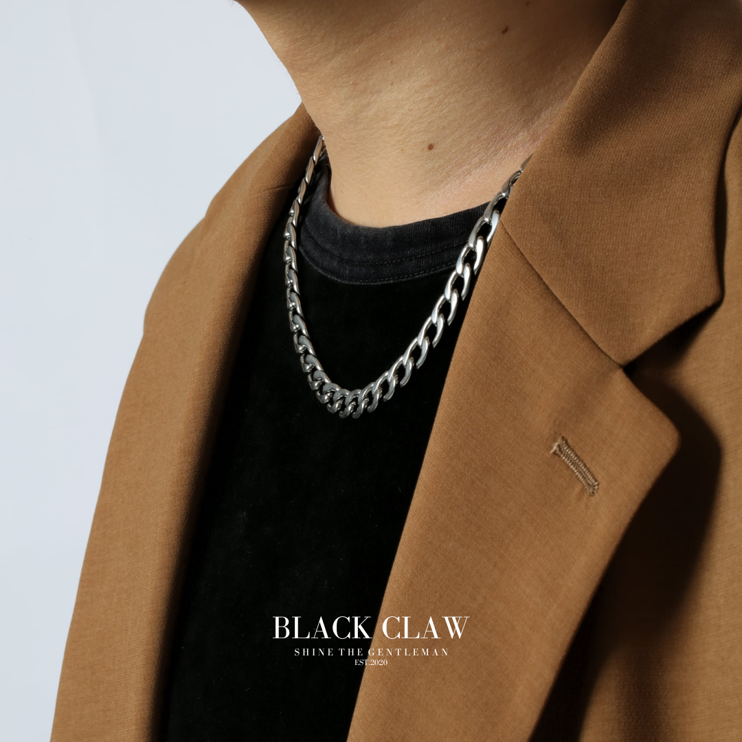 316L chain necklace-【SILVER】