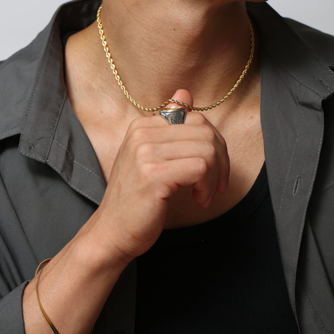 316L Rope Chain Necklace GOLD