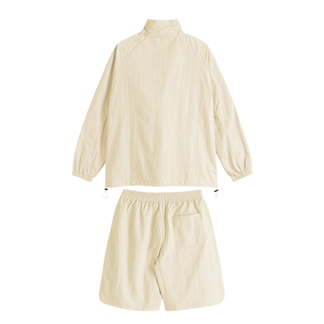 BLACK CLAW Half Zip Nylon Setup off-white image