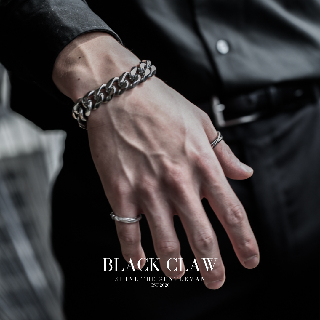 【15mm】316L Flat Link Chain Bracelet