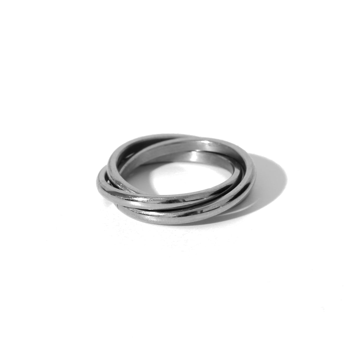 316L Triple Ring Silver