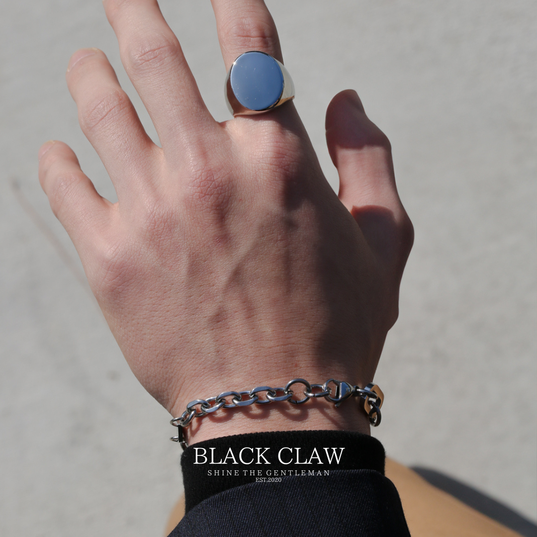 316l Ellipse Square Ring【B&C】