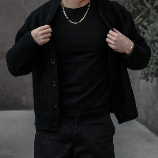316L chain necklace-【GOLD】