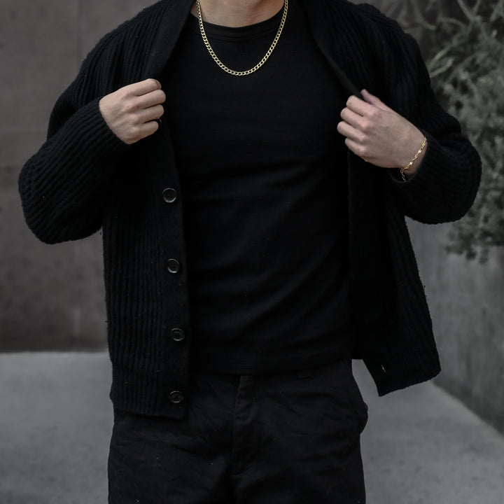 316L chain necklace-【GOLD】