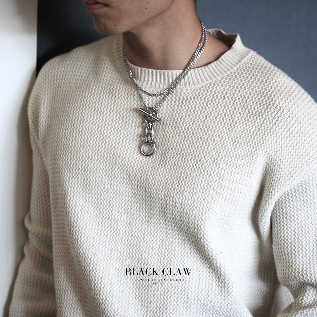 316L マンテルチェーンネックレス | メンズ ステンレス | BLACK CLAW