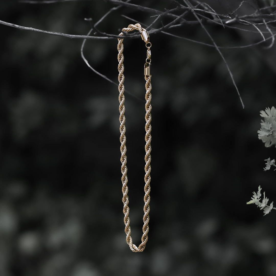 316L Rope Chain Necklace GOLD