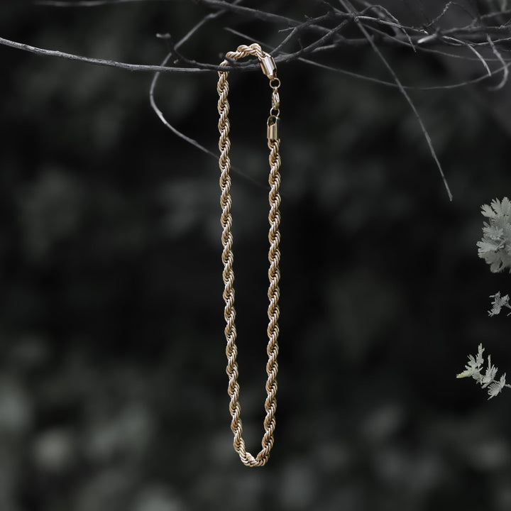 316L Rope Chain Necklace GOLD