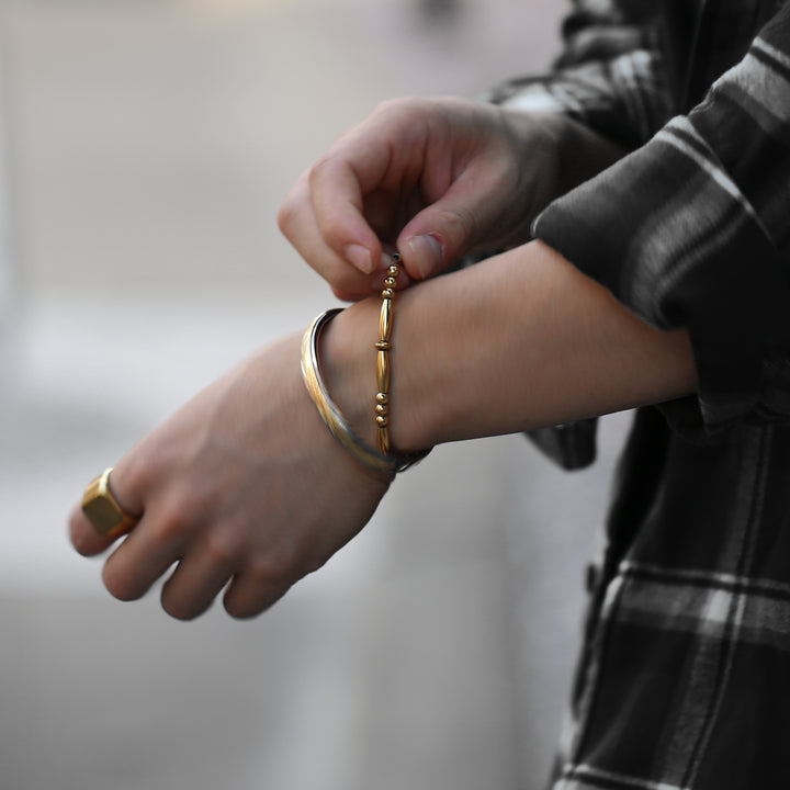 Navajo Beaded Bracelet B&C 【GOLD】