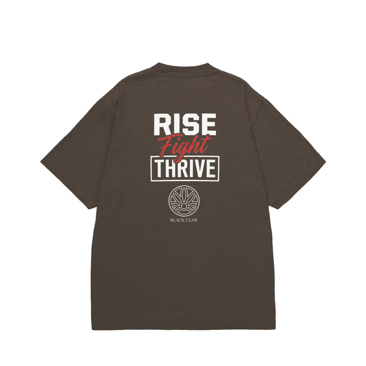 RISE FIGHT THRIVE ガーメントダイTシャツ mocha image