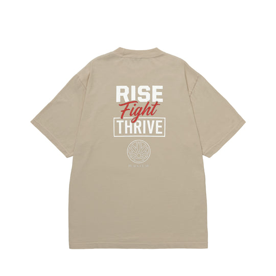 RISE FIGHT THRIVE ガーメントダイTシャツ