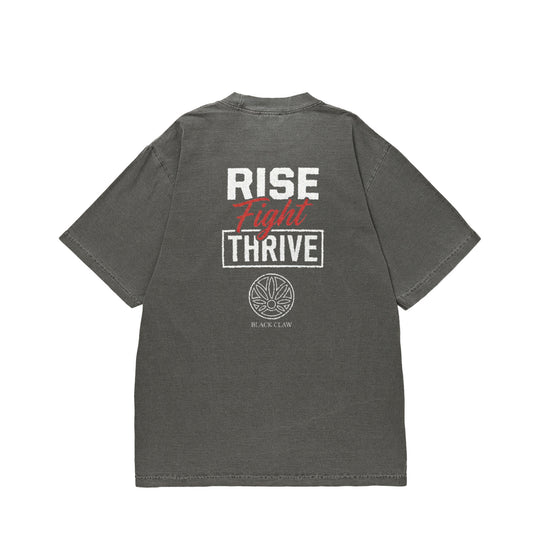 RISE FIGHT THRIVE ガーメントダイTシャツ