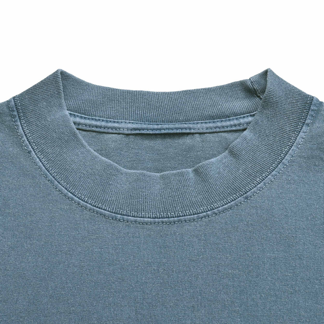 RISE FIGHT THRIVE ガーメントダイTシャツ washed-denim image