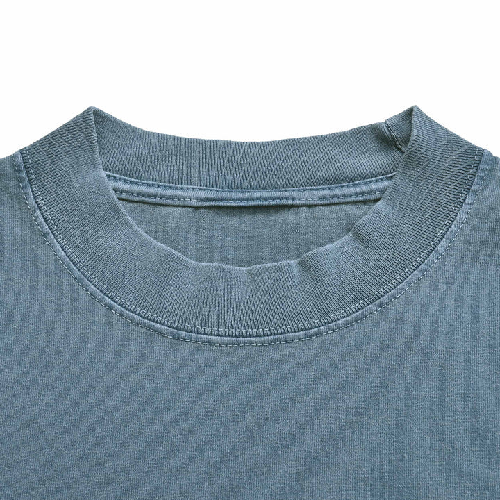 RISE FIGHT THRIVE ガーメントダイTシャツ washed-denim image