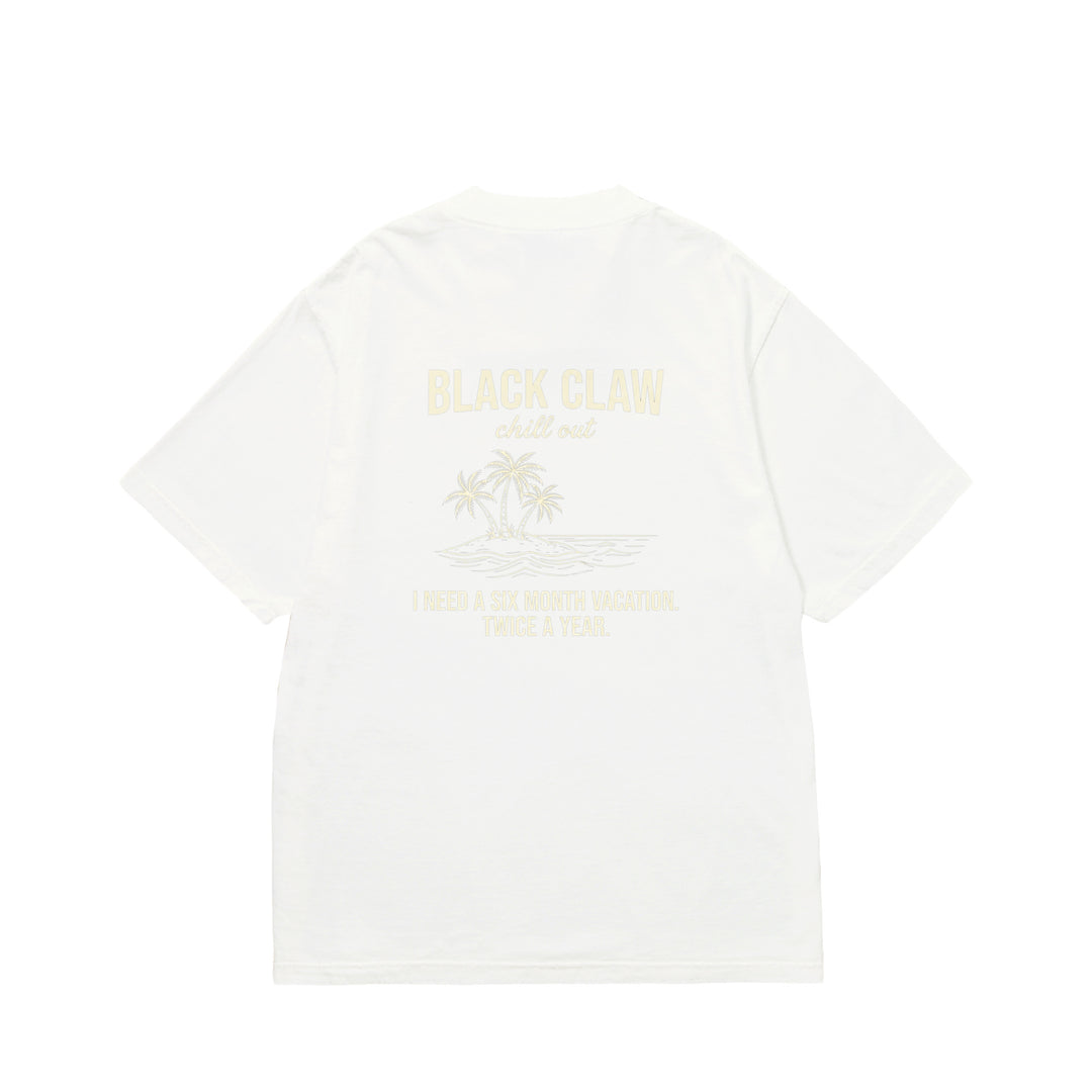 BLACK CLAW Chill Out Garment Dye Tee white image