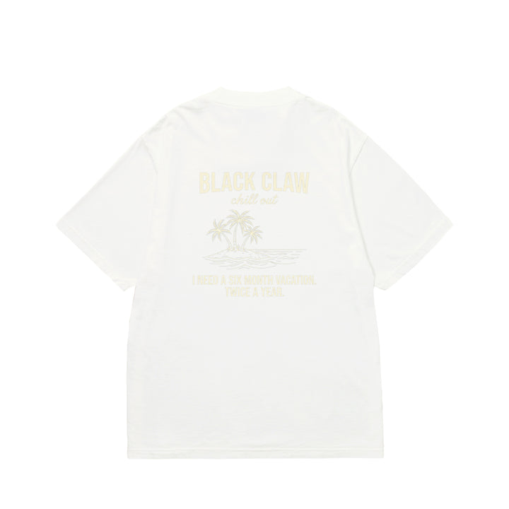 BLACK CLAW Chill Out Garment Dye Tee white image