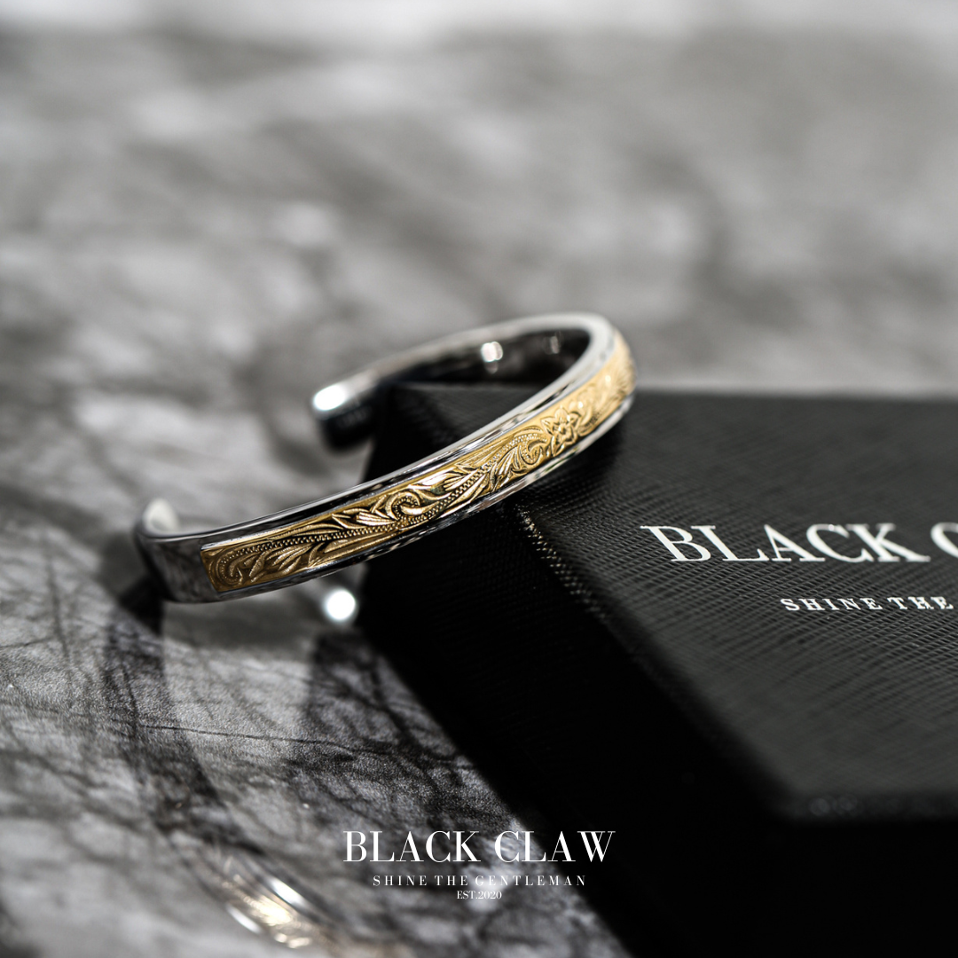 316L Hawaiian Plumeria Bangle