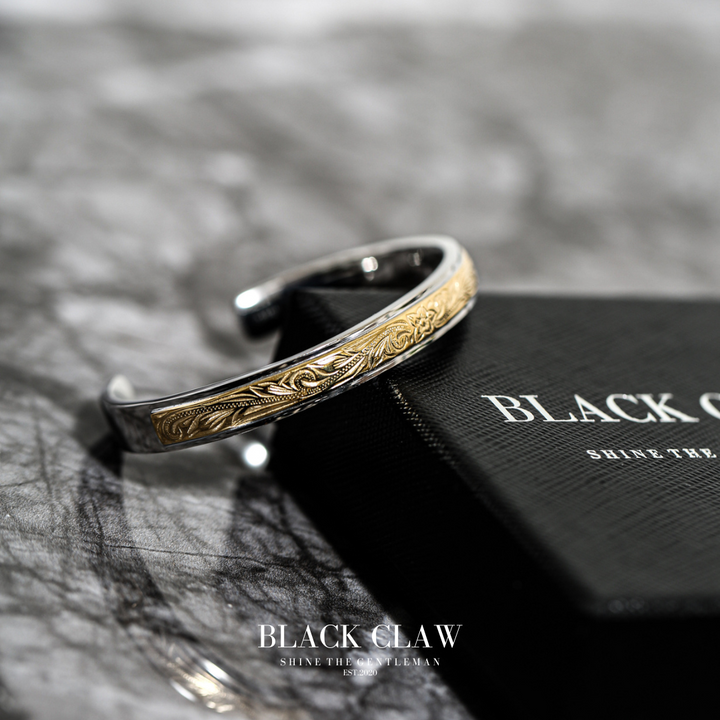 316L Hawaiian Plumeria Bangle