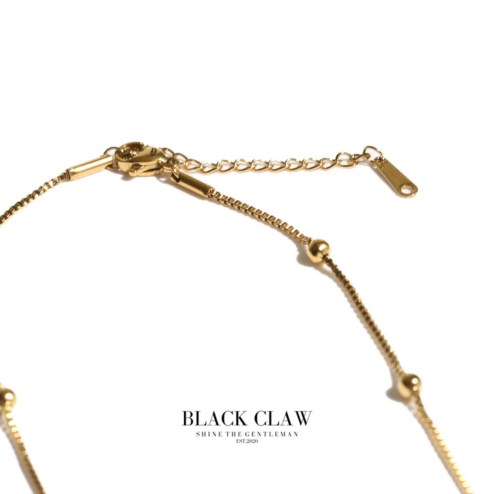316L Cube Chain necklace-【GOLD】