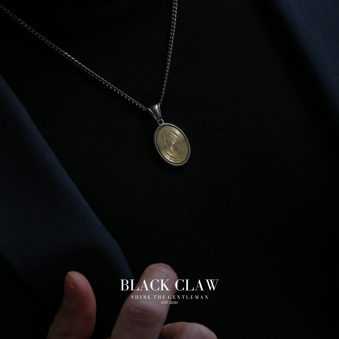 316L Maria Coin Necklace【Bicolor SILVER】