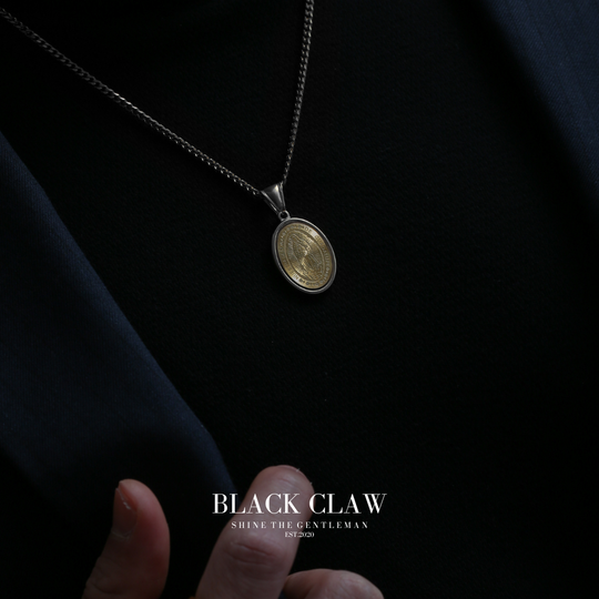 316L Maria Coin Necklace【Bicolor SILVER】