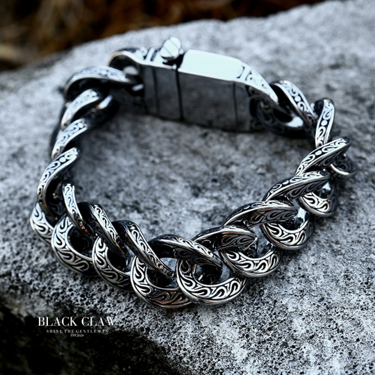 Arabesque Pattern BIG Chain  Bracelet 【B＆C】