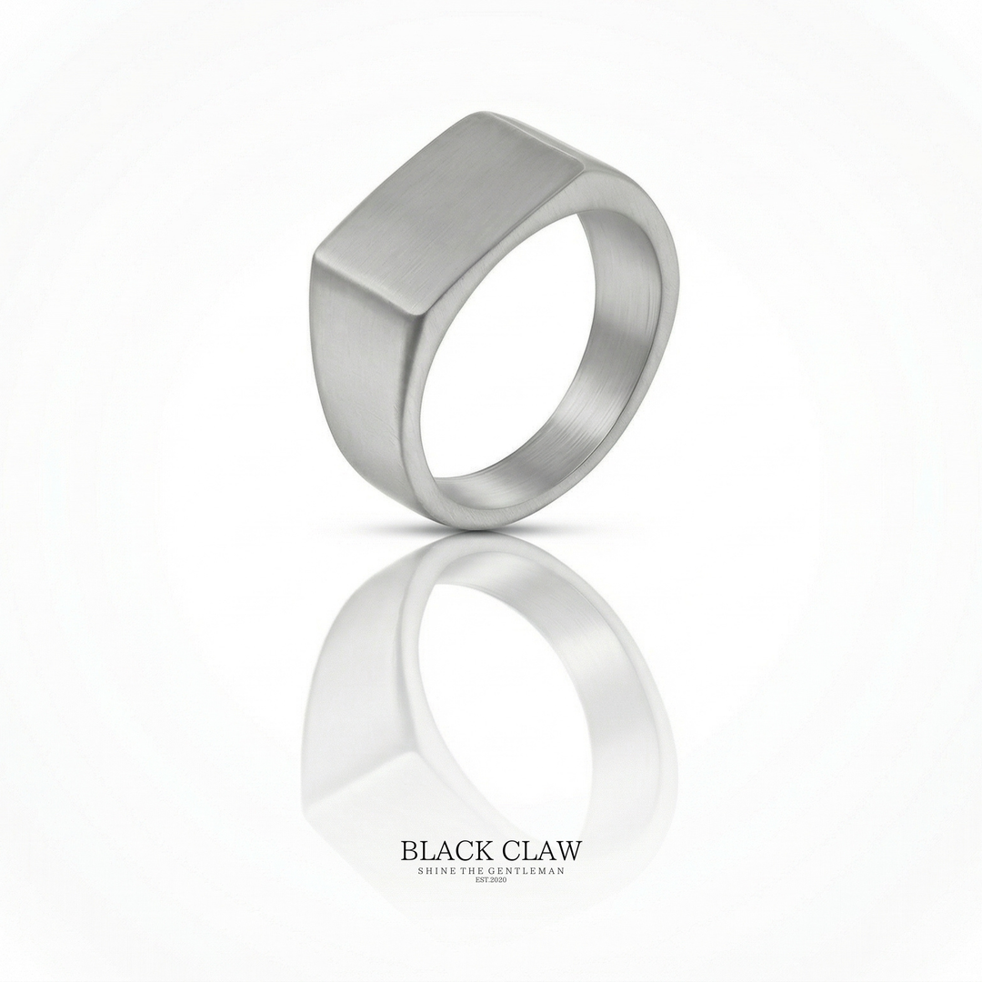 Matte Square Ring  silver