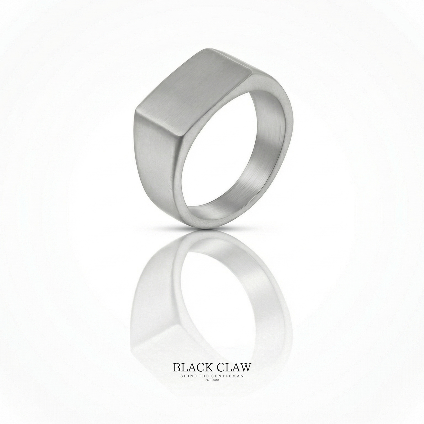 Matte Square Ring silver