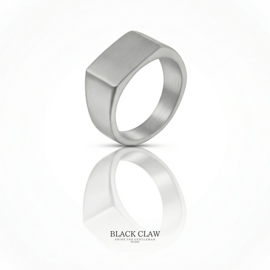 Matte Square Ring  silver