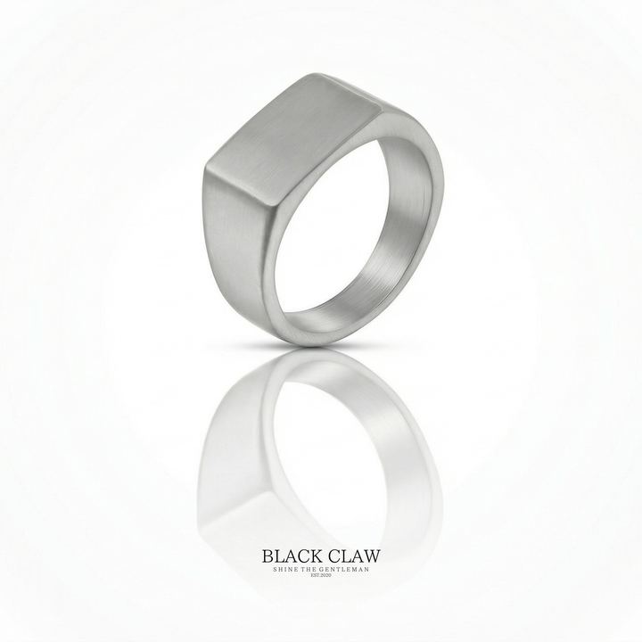 Matte Square Ring  silver