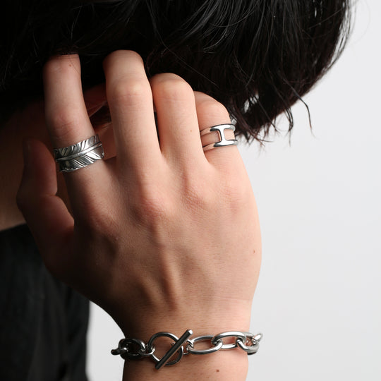 S925 Feather Ring