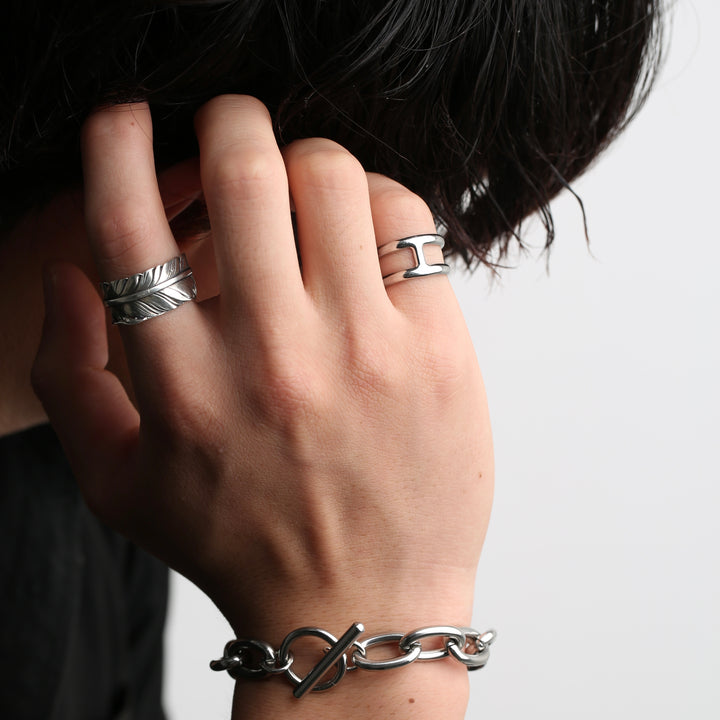 S925 Feather Ring