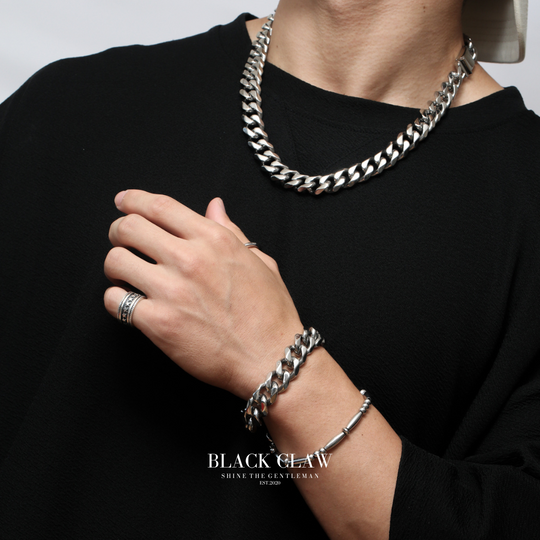 【15mm】316L Flat Link Chain  Necklace