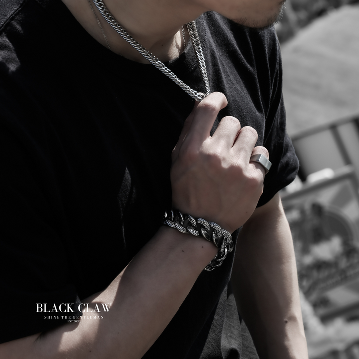 Arabesque Pattern BIG Chain  Bracelet 【B＆C】