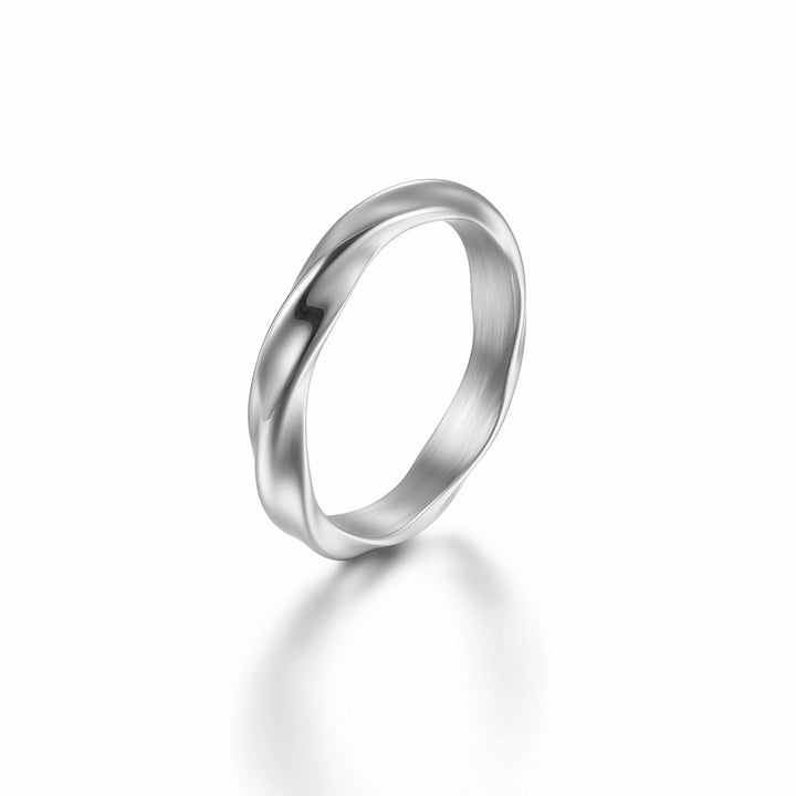 316L Wave Ring GOLD