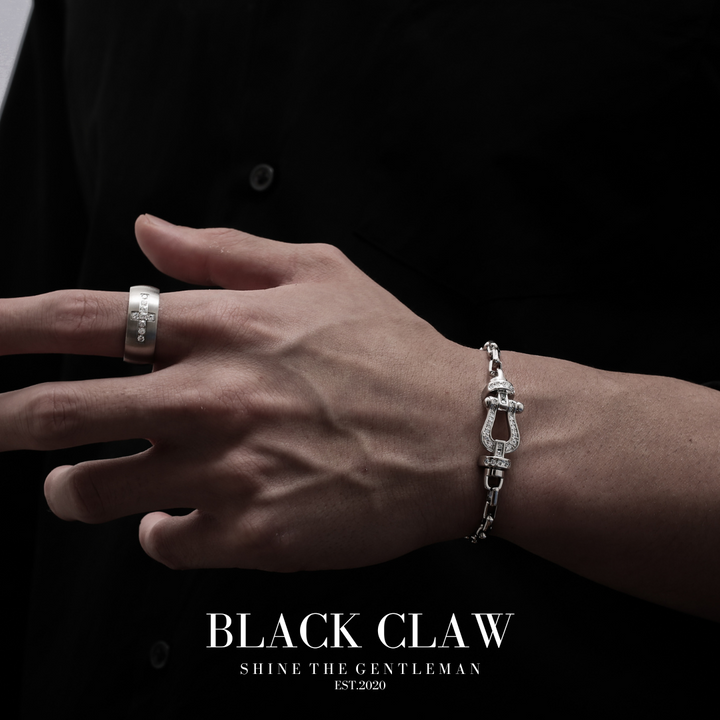 316L Zirconia Cross Ring【SILVER】