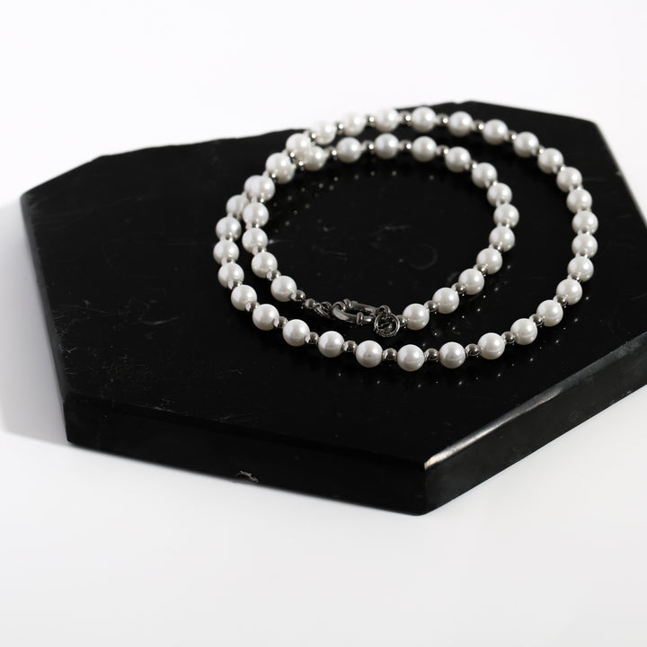 316L Pearl Chain Necklace [B&C]