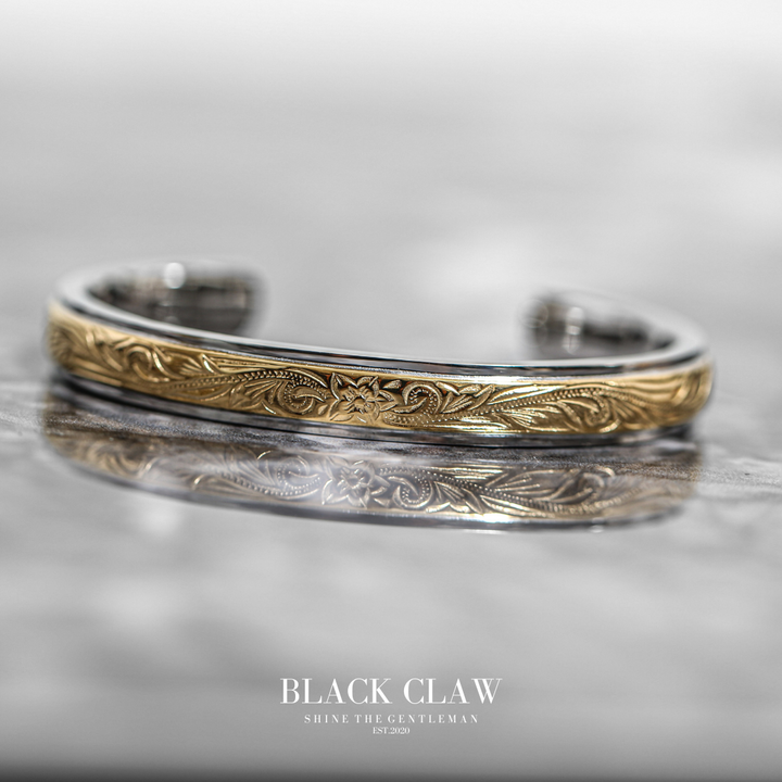 316L Hawaiian Plumeria Bangle