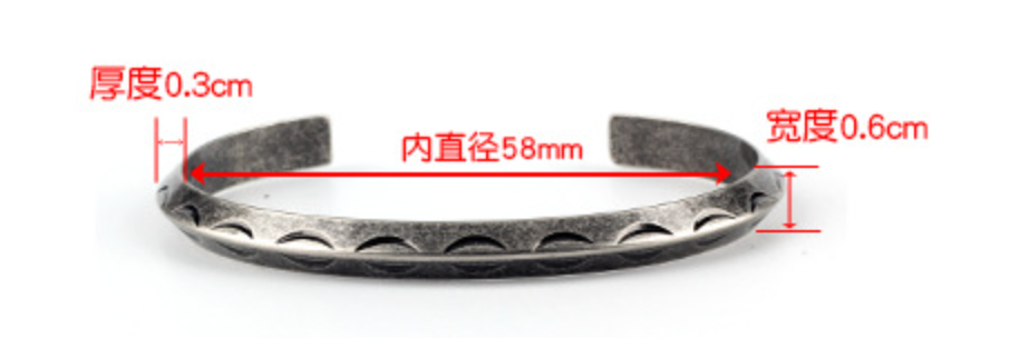 316L Indian half moon Bangle