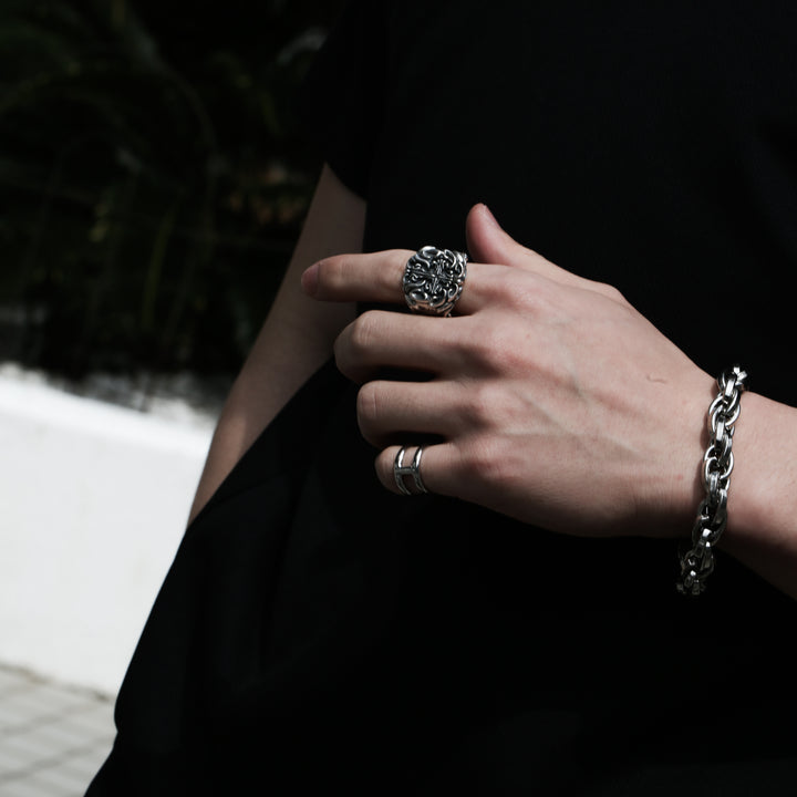 S925 Cross Ring