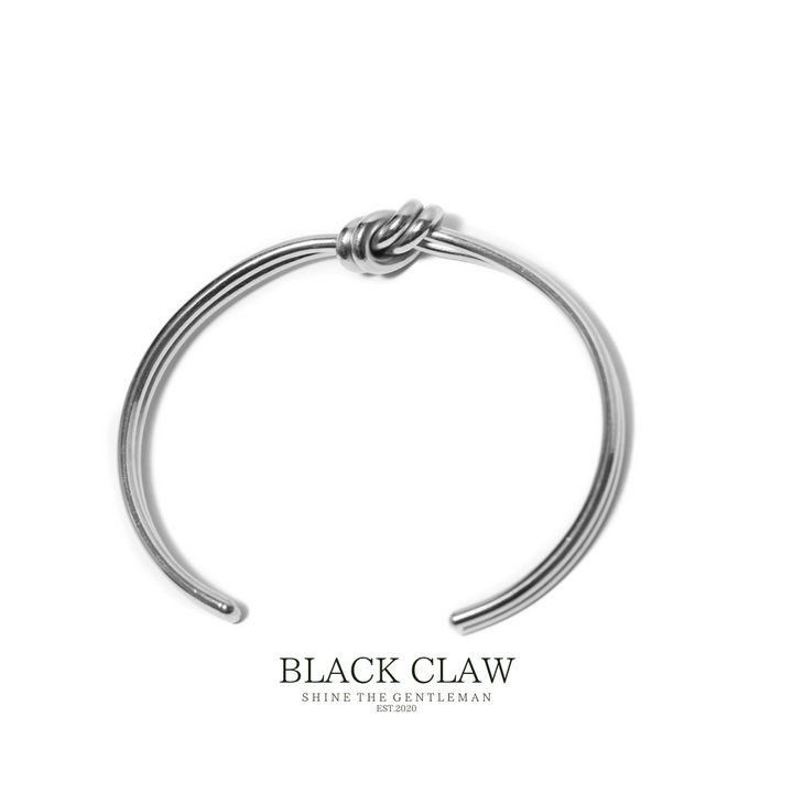 316L  Musubi Curve Bangle 【Silver】