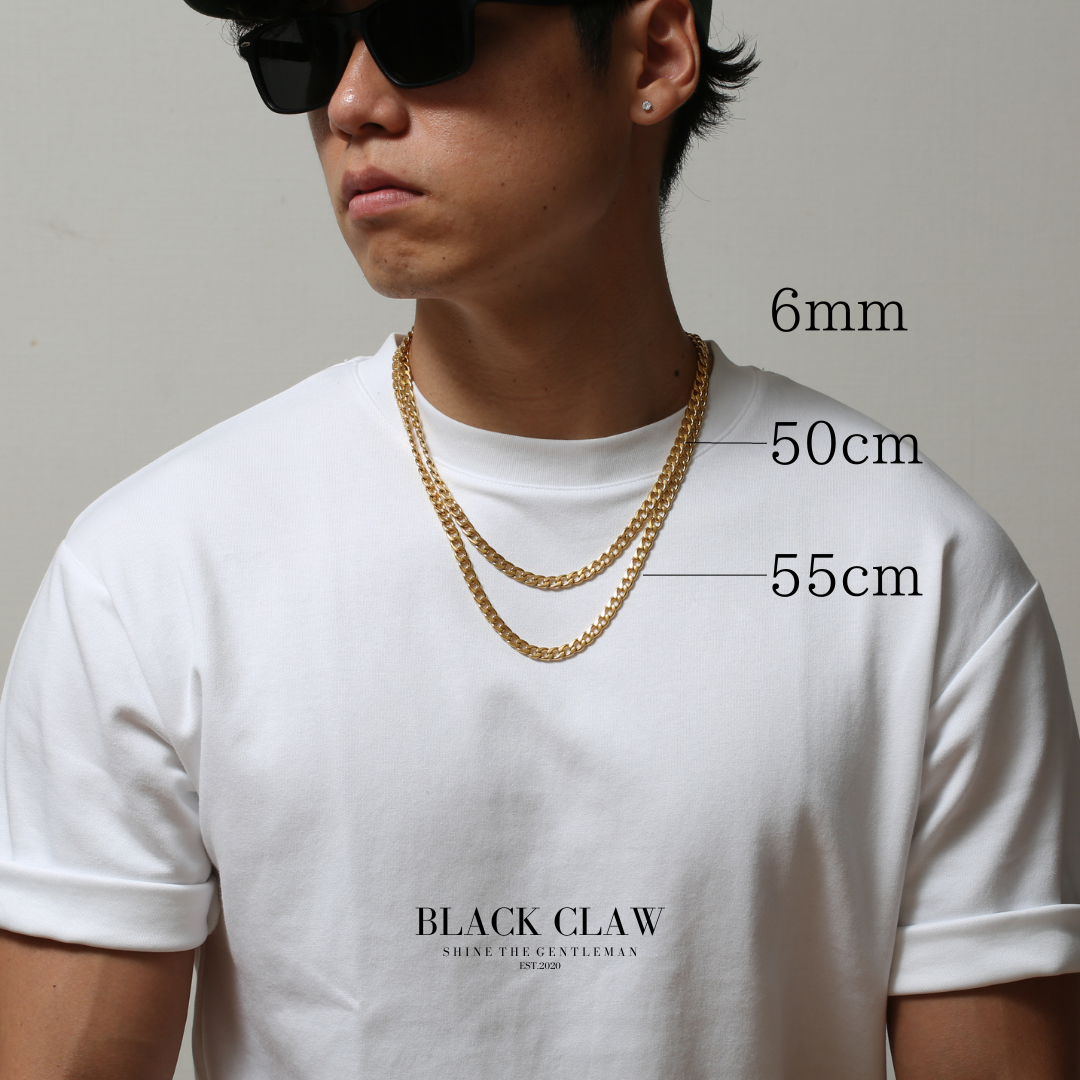 316L chain necklace-【GOLD】