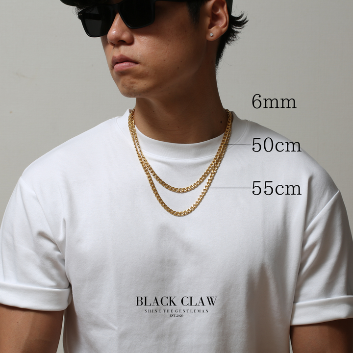 316L chain necklace-【GOLD】