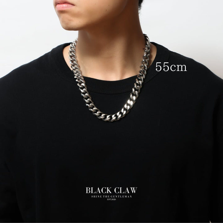 【15mm】316L Flat Link Chain  Necklace＆Bracelet SET
