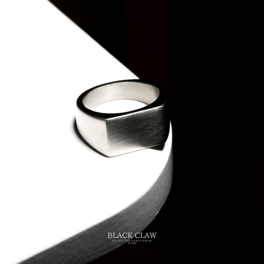 Matte Square Ring  silver