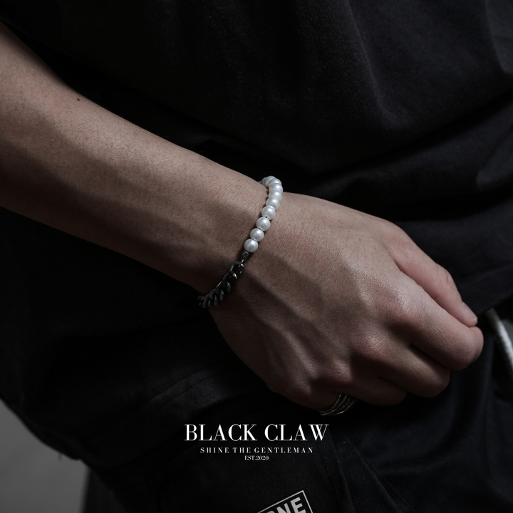 316L Pearl Chain bracelet【B&C】SILVER