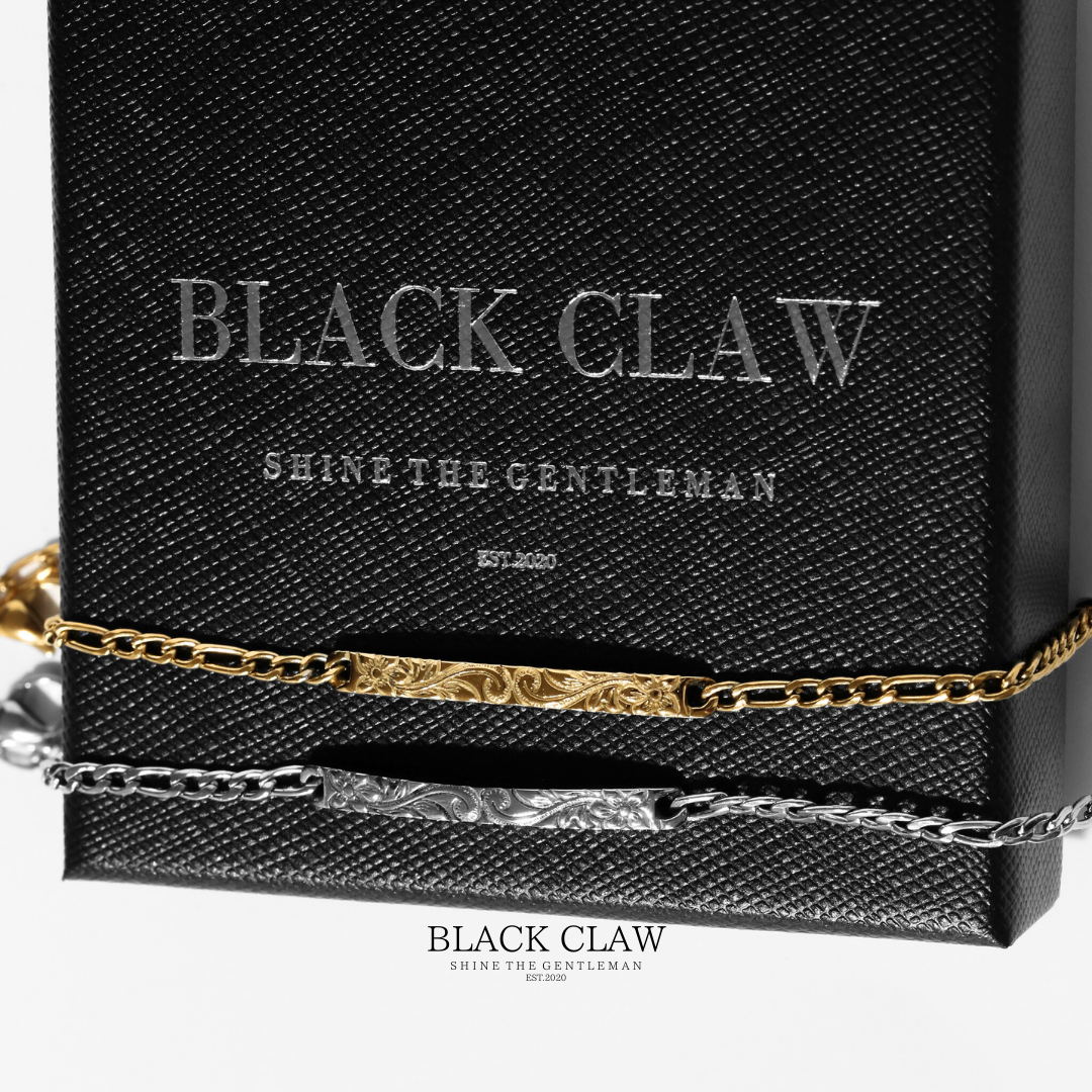 【Engraved Hawaiian Bar Bracelet】 【GOLD】