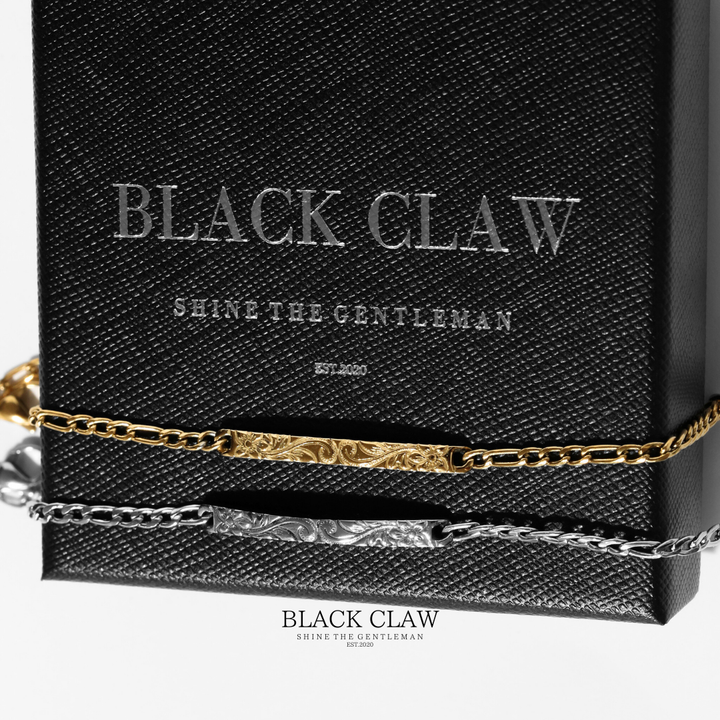 【Engraved Hawaiian Bar Bracelet】 【GOLD】