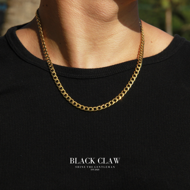316L chain necklace-【GOLD】